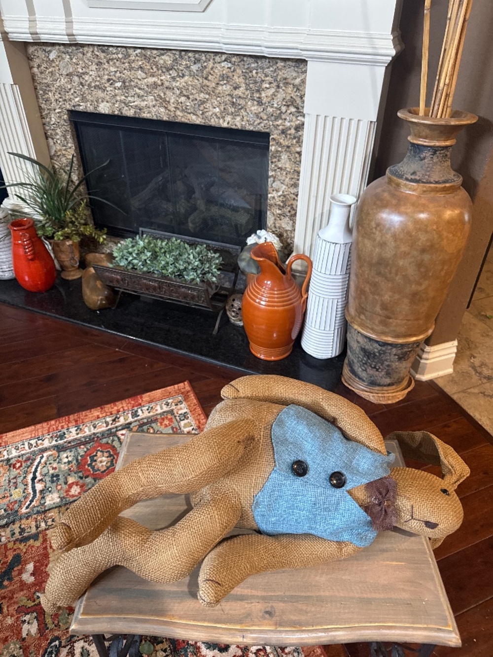 2 feet tall 70’s burlap bunny. - Picture 6 of 13